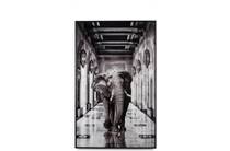 Coco Maison Walking Elephant schilderij 90x140cm wanddecoratie